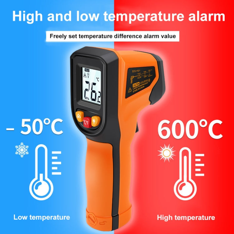 NJTY Digital Display High-Precision Infrared Thermometer For Bakery Kitchen Industry, Spec: T400A (Adjustable)