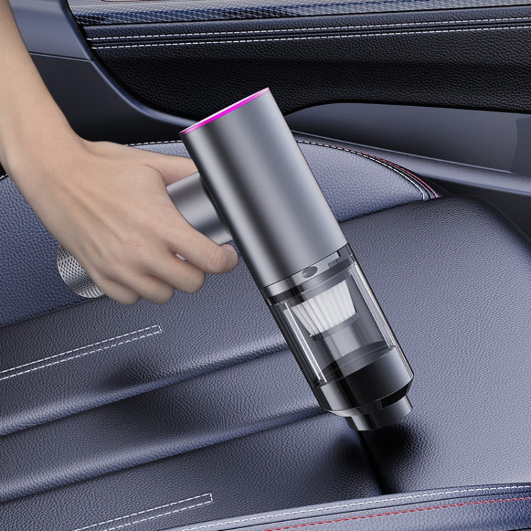 SUITU ST-6677 Aspirateur de voiture et domestique, petit, portable, sans balais, soufflant et aspirant, 2 en 1 (noir)