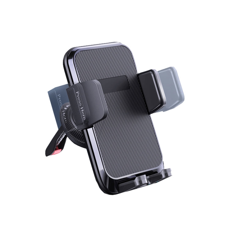 TRONWIN JY03 Support de Téléphone pour Grille d'Aération de Voiture Fixation pour Tableau de Bord (Noir)