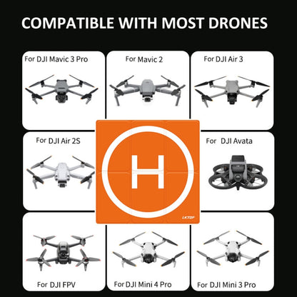 LKTOP 65cm Drone Universal Landing Pad Double-sided Waterproof Foldable RC Aircraft Launch Mat
