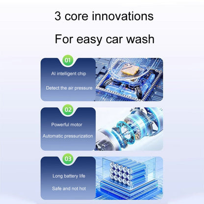 SUITU ST-6322 1.5L Car Washing Electrical Foam Sprayer Rechargeable Automobile Foam Pot(White)