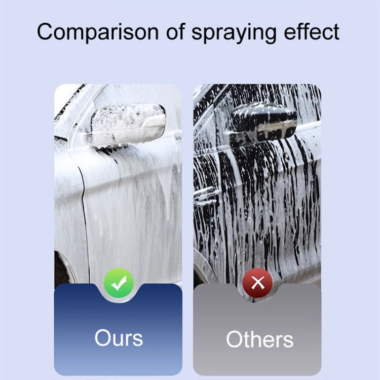 SUITU ST-6322 1.5L Car Washing Electrical Foam Sprayer Rechargeable Automobile Foam Pot(White)