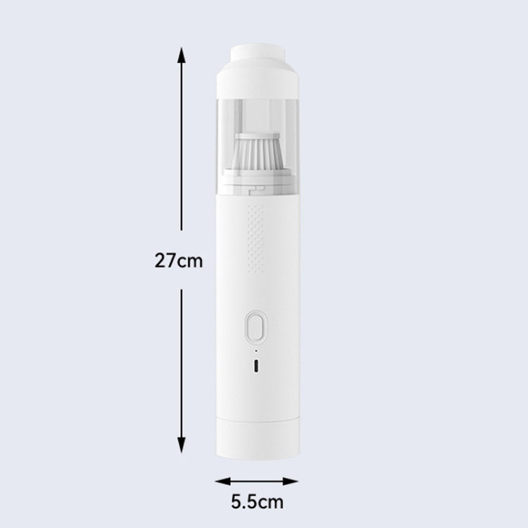 SUITU ST-6676 7pcs /Set Cordless Vehicle Vacuum Cleaner Home And Car Brushless Cylinder Blower(White)