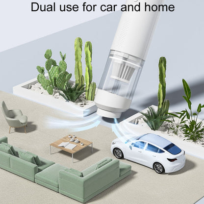 SUITU ST-6676 7pcs /Set Cordless Vehicle Vacuum Cleaner Home And Car Brushless Cylinder Blower(White)