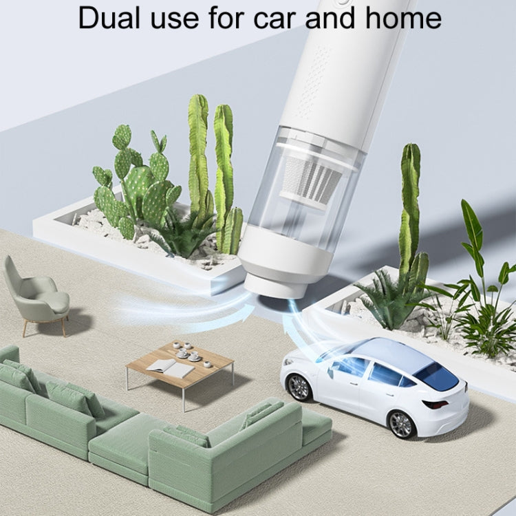 SUITU ST-6676 7pcs /Set Cordless Vehicle Vacuum Cleaner Home And Car Brushless Cylinder Blower(Blue And Gray)