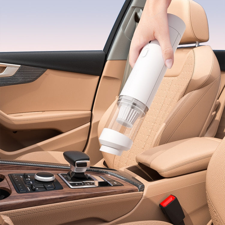 SUITU ST-6676 7pcs /Set Cordless Vehicle Vacuum Cleaner Home And Car Brushless Cylinder Blower(White)
