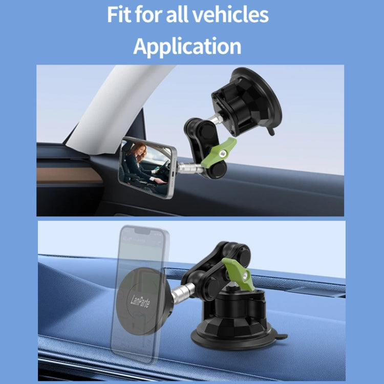 Lanparte Magnetic Car Phone Holder Adjustable Suction Cup Navigation Stand RBA-M01NLB