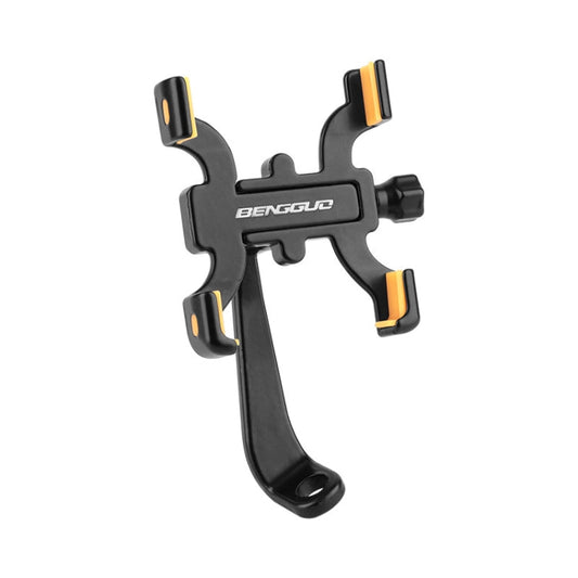 Support de téléphone portable à quatre griffes en alliage d'aluminium BENGGUO pour vélo, modèle : rétroviseur