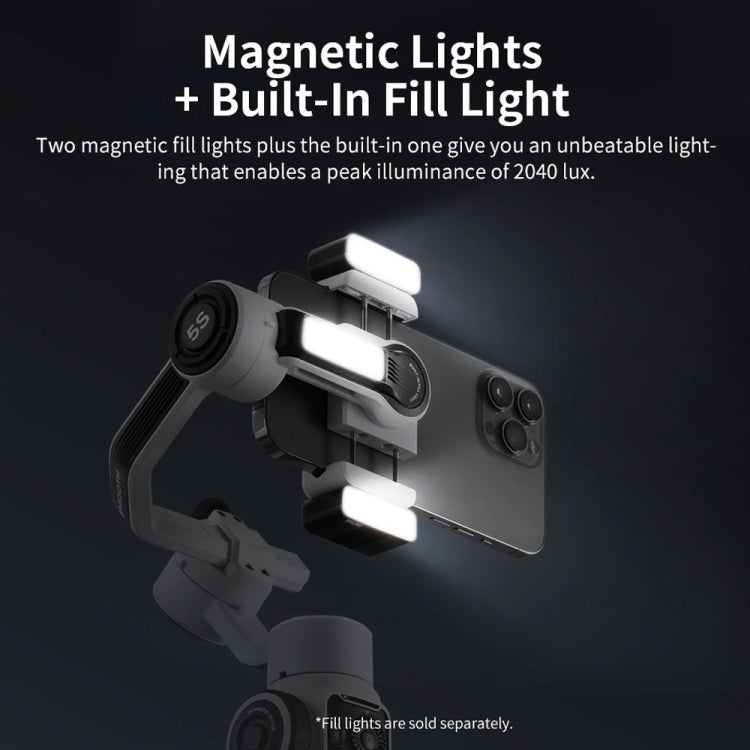 ZHIYUN Smooth 5S 3-Axis Smartphone Handheld Gimbals Stabilizer, Spec: Standard Black