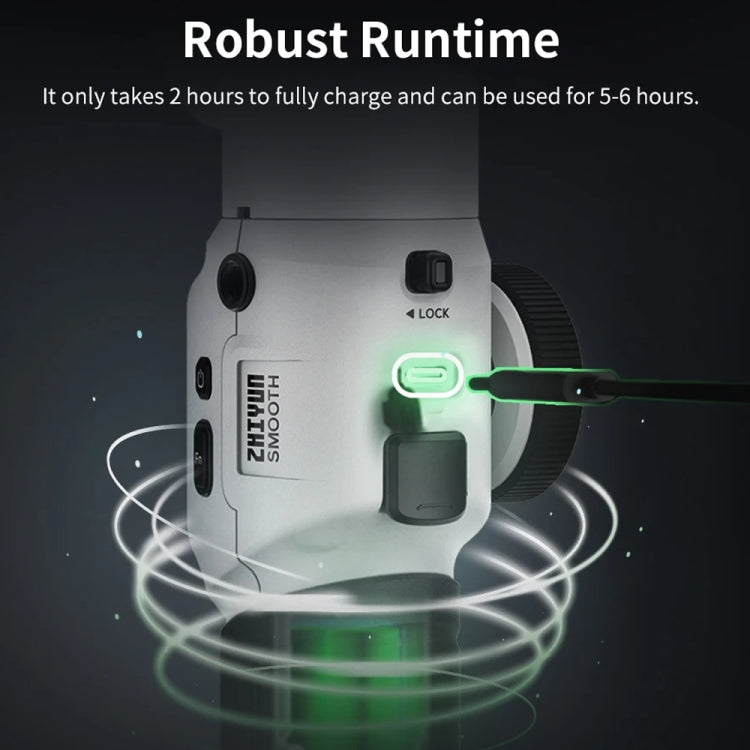 ZHIYUN Smooth 5S 3-Axis Smartphone Handheld Gimbals Stabilizer, Spec: Standard Black