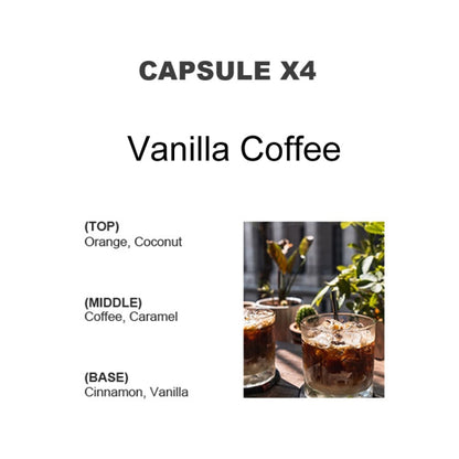 BEN.JACK 4pcs/Set Désodorisants à Recharger pour Sortie d'Air de Tasse à Café (Café Vanille)