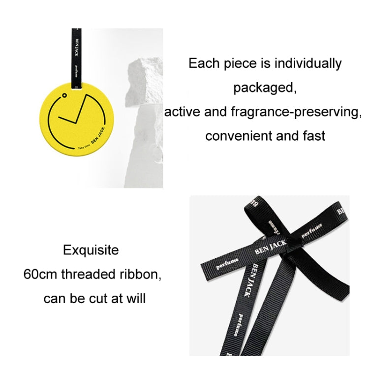 BEN.JACK Clock Car Long-lasting Light Fragrance Tablet Pendant(Blackberry Bay)