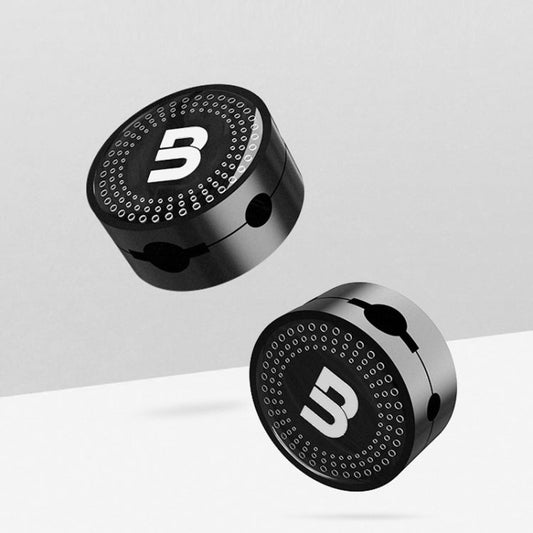 BEN.JACK Attache de rangement pour câble de données de bureau, support de câble d'écouteurs (noir)