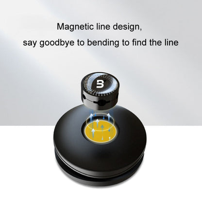 BEN.JACK Desktop Data Cable Storage Buckle Headphone Cable Holder(Black)