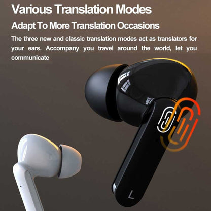 Hishell Y113 Smart Voice Translator Earphone Wireless Earbuds Real Time Instant Online 40 Languages Translate Earphone(White)