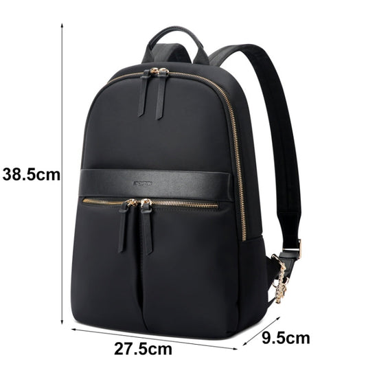 Bopai 14-inch Laptop Casual Lightweight Waterproof Backpack(Black)