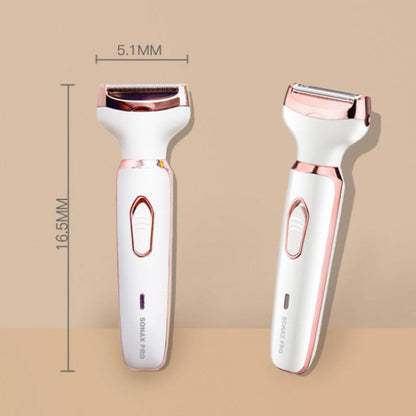 SONAX PRO SN-8666 Appareil épilateur 4-en-1 lavable rechargeable pour femmes (Blanc)