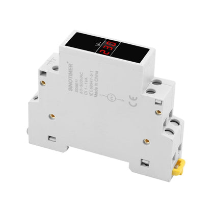 Voltmètre numérique monophasé CA modulaire type rail DIN SINOTIMER SDM011 Instrumentation électronique