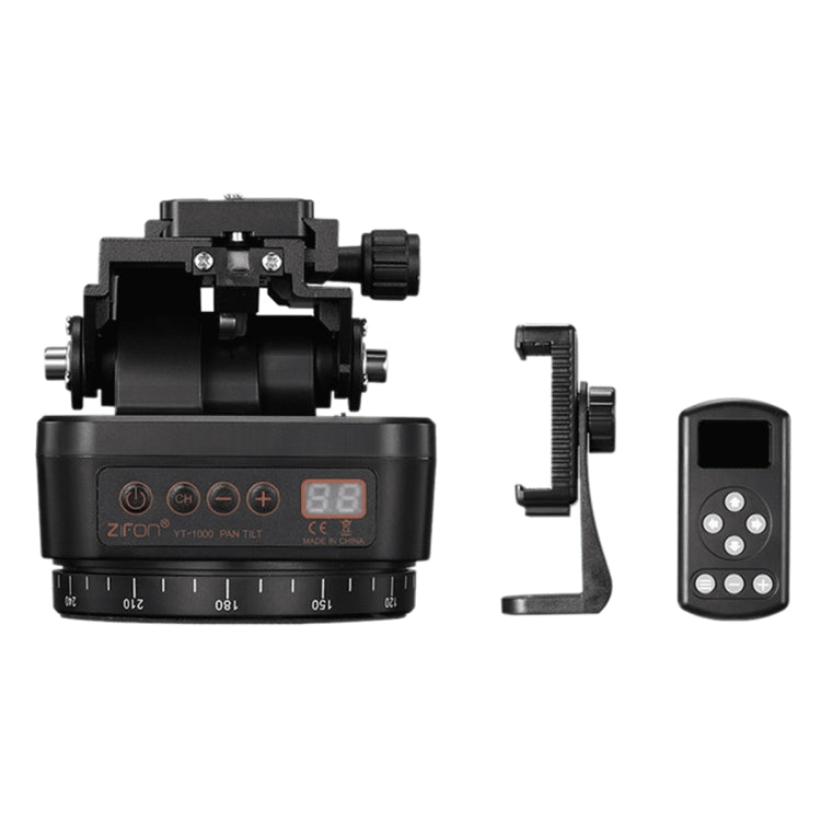 ZIFON YT-1000 Electric Gimbal 360 Degree Panoramic Remote Control Mobile Phone Shooting Dual Axis DSLR Camera Live Stabilizer(Standard)