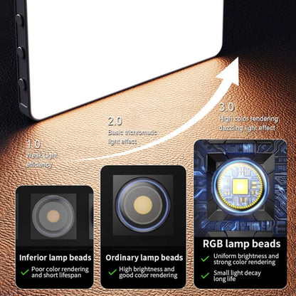 Lampe de poche rechargeable Desiontal M16 RGB Mini lumière de photographie LED Lumière d'appoint pour prise de vue en extérieur