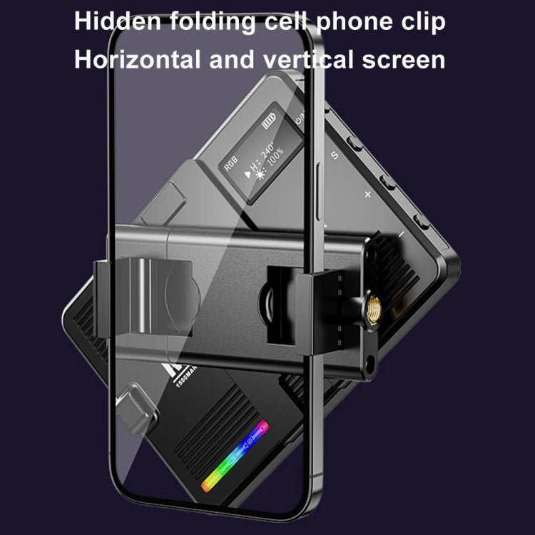 Lampe de poche rechargeable Desiontal M16 RGB Mini lumière de photographie LED Lumière d'appoint pour prise de vue en extérieur