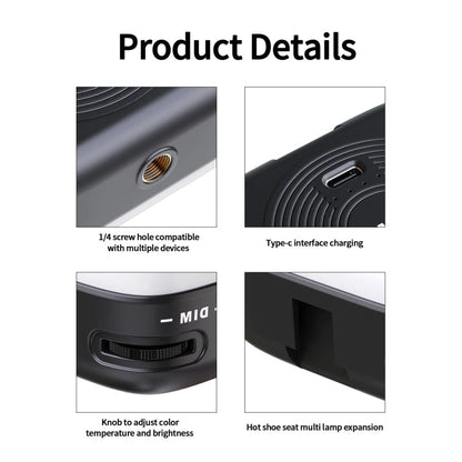 Desiontal V90 Mobile Phone Live Beauty Fill Light LED Pocket Light USB Charging Tofu Lamp(Standard)