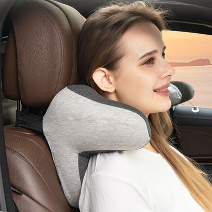 BEWALKER Car Headrest Memory Foam Neck Support Pillow Car Seat Cervical Cushion(Green)