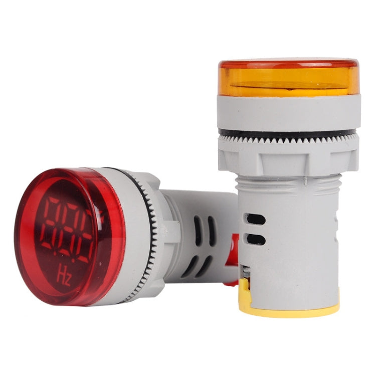 SINOTIMER ST16HZ Fréquence AC 20-75Hz 22mm Ouverture Ronde Voyant Lumineux Numérique LED (04 Vert)