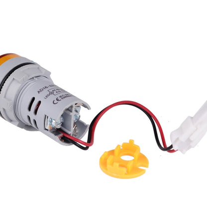 SINOTIMER ST16VA Round 22mm LED Digital Display AC Voltage Current Indicator AC 60-500V 0-100A(03 Blue)