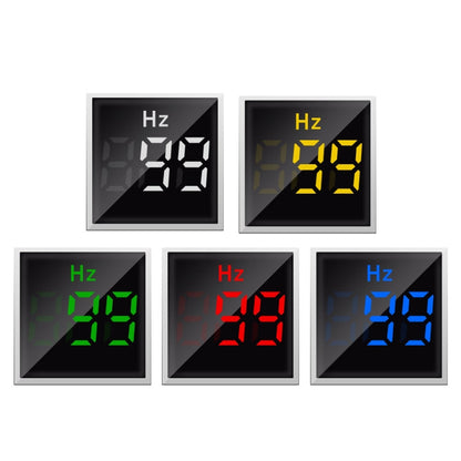 SINOTIMER ST17HZ 22mm Square LED Digital Display 50-75Hz AC Frequency Signal Indicator(04 Green)
