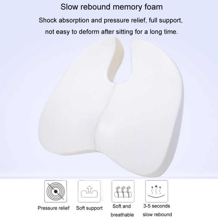 BEWALKER Foldable Travel Seat Cushion Memory Foam Breathable Chair Cushion(Navy)