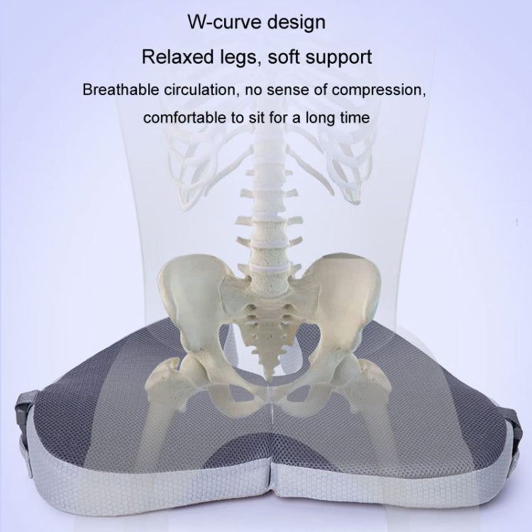 BEWALKER Foldable Travel Seat Cushion Memory Foam Breathable Chair Cushion(Navy)