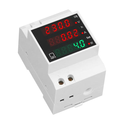 SINOTIMER SDM004 Compteur multifonction de détection de tension CA, de courant, de temps et de puissance sur rail DIN
