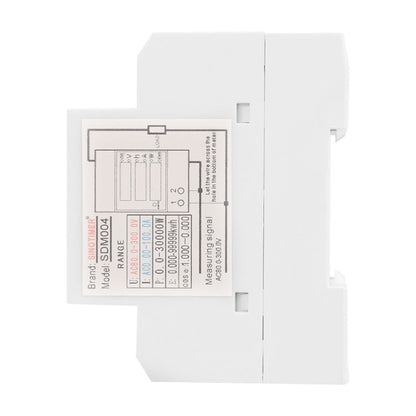 SINOTIMER SDM004 Compteur multifonction de détection de tension CA, de courant, de temps et de puissance sur rail DIN