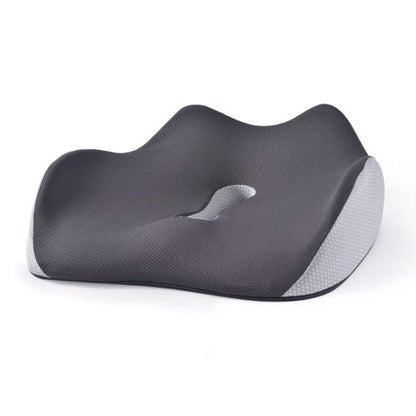 BEWALKER Slow Rebound Memory Foam Cushion Thickened Breathable Office Chair Seat Pad(Grey)