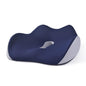 BEWALKER Coussin en mousse à mémoire de forme à rebond lent, épais et respirant pour chaise de bureau (Bleu marine)