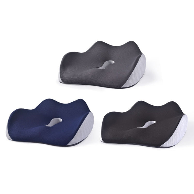 BEWALKER Slow Rebound Memory Foam Cushion Thickened Breathable Office Chair Seat Pad(Black)