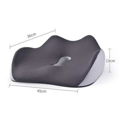 BEWALKER Slow Rebound Memory Foam Cushion Thickened Breathable Office Chair Seat Pad(Grey)