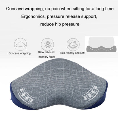 BEWALKER Memory Foam Office Seat Cushion Heart Shape Hip Chair Cushion(Pink)