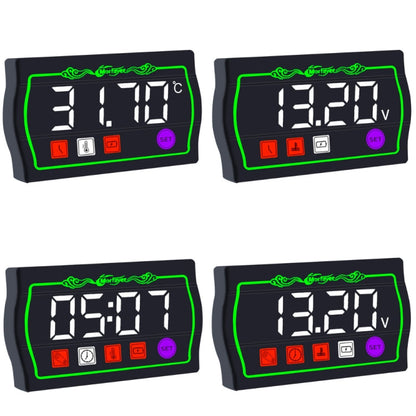 5 in 1 Ambient Temperature Tachometer Morfayer Locomotive Intelligent Multi-function Tachometer