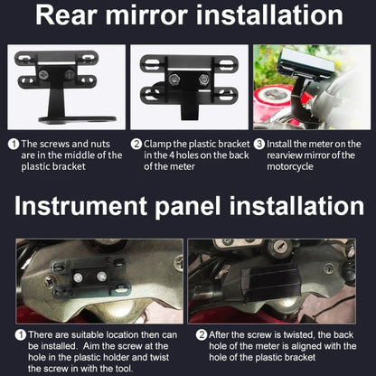 5 in 1 Ambient Temperature Tachometer Morfayer Locomotive Intelligent Multi-function Tachometer