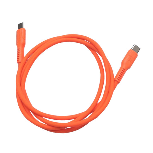 Câble d'alimentation de charge rapide pour fer à souder MINIWARE 240W Type-C Anti-brûlure en silicone, longueur : 1m (rouge orangé)