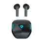 Écouteurs sans fil Bluetooth 5.3 Lenovo TG132, sans capteur, ultra-longue durée de vie, pour le sport, la musique et le jeu (noir)