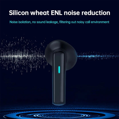Écouteurs sans fil Bluetooth 5.3 Lenovo TG132, sans capteur, ultra-longue durée de vie, pour le sport, la musique et le jeu (noir)