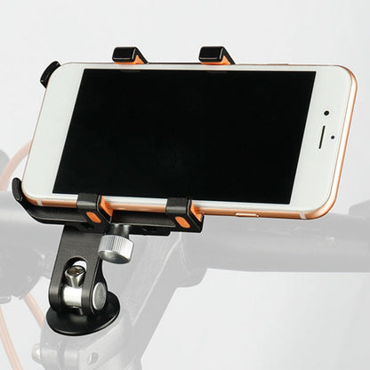 DEEMOUNT BG093B Road Bicycle Cell Phone Bracket 6 Claw Aluminum Handlebar Cover Fixed Navigation Holder(Red)