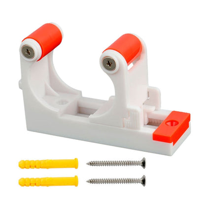 DEEMOUNT RCK-051 Road Bicycle Parking Buckle Wall Hook Mountain Bike Parking Buckle(White Red)