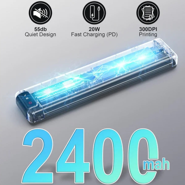 Phomemo Q302 Imprimante Thermique Sans Fil Wifi Bluetooth 300 dpi Support Papier Thermique Multi-Tailles