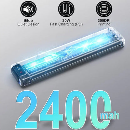 Phomemo Q302 Imprimante Thermique Sans Fil Wifi Bluetooth 300 dpi Support Papier Thermique Multi-Tailles