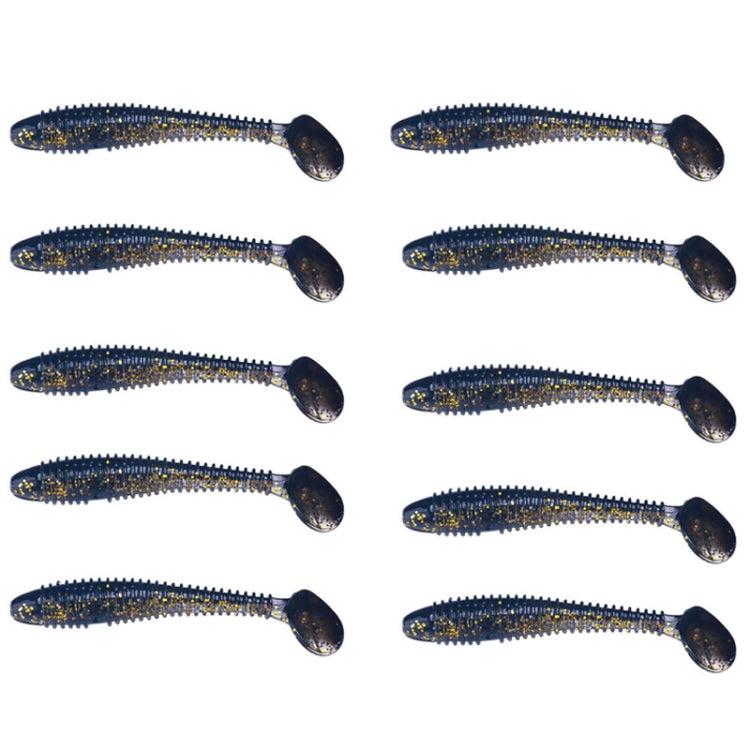 4,5cm 10pcs/paquet HENGJIA Ver Spaghetti T-Queue Leurre Souple Pêche Artificielle (Couleur 5)