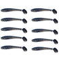 5.5cm 10pcs /Pack HENGJIA Spaghetti Worm T-Tail Soft Bait Spiral Fishing Dummy Lures(Color 5)